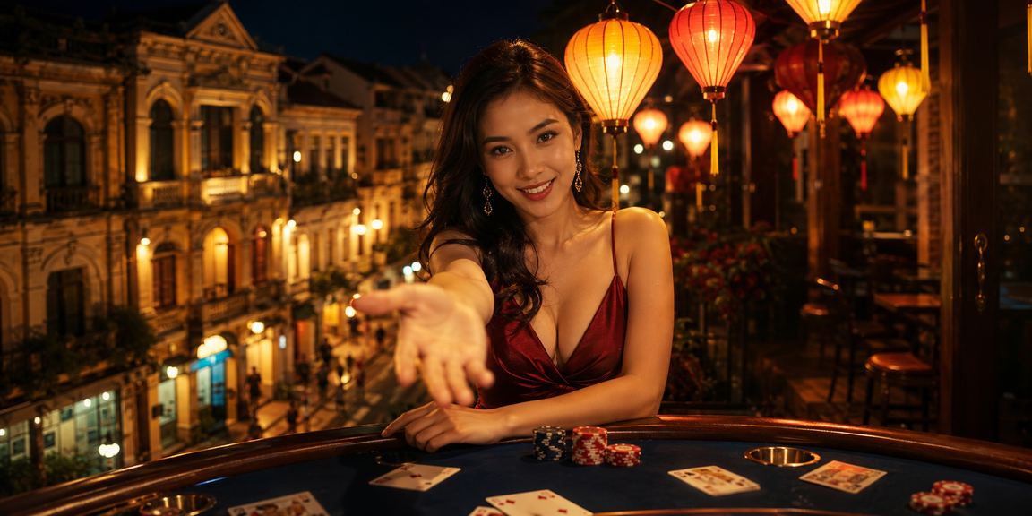 Khung cảnh Hà Nội về đêm với đèn lồng rực rỡ, người dùng theo dõi kết quả xổ số trên điện thoại